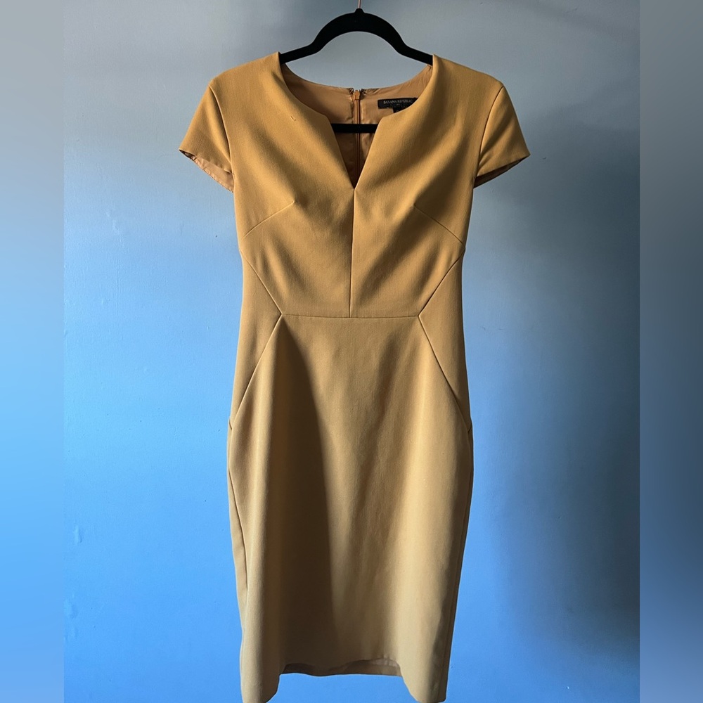 Banana Republic mustard yellow dress